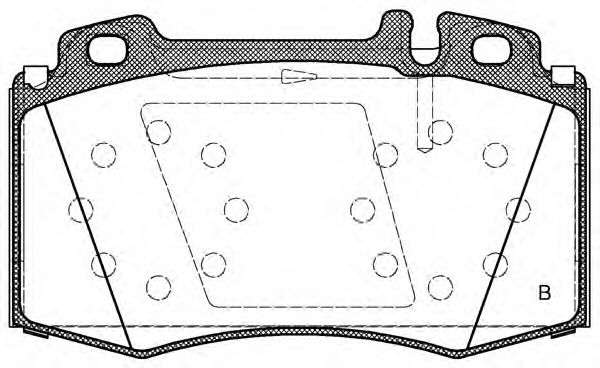 set placute frana,frana disc 2