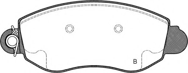 set placute frana,frana disc 2