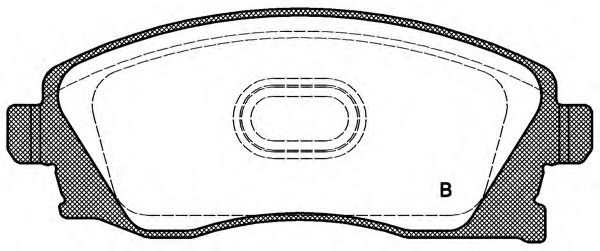 set placute frana,frana disc 2