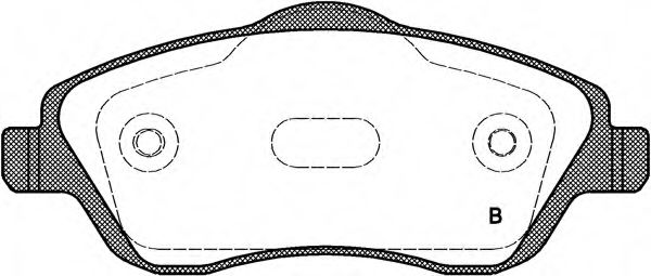 set placute frana,frana disc 2