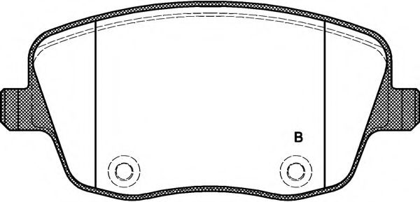 set placute frana,frana disc 2