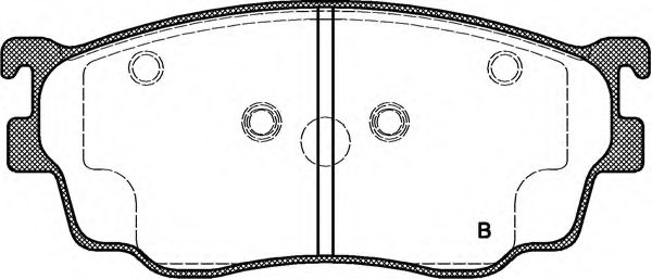 set placute frana,frana disc 2