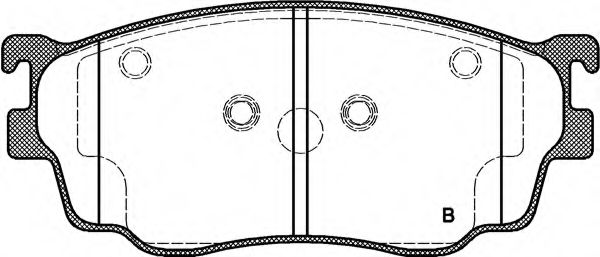 set placute frana,frana disc 2