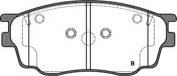 set placute frana,frana disc 2