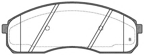 set placute frana,frana disc 2