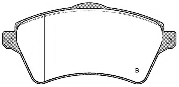set placute frana,frana disc 2