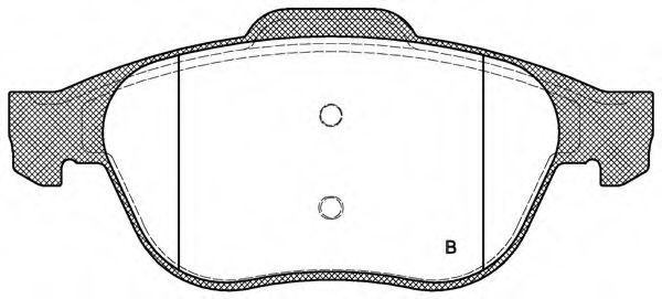 set placute frana,frana disc 2
