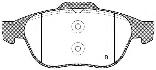 set placute frana,frana disc 2