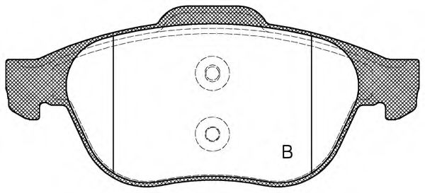 set placute frana,frana disc 2