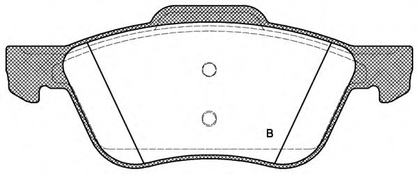 set placute frana,frana disc 2
