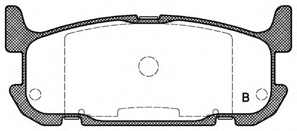 set placute frana,frana disc 2