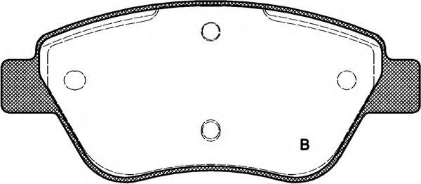 set placute frana,frana disc 2