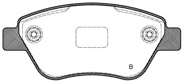 set placute frana,frana disc 2