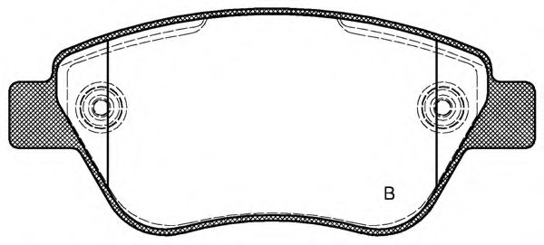 set placute frana,frana disc 2