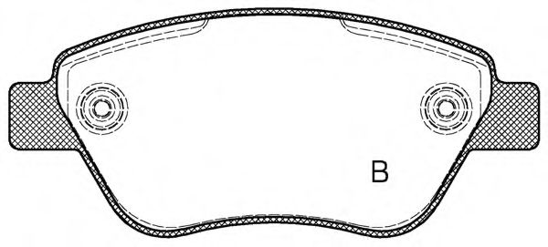 set placute frana,frana disc 2