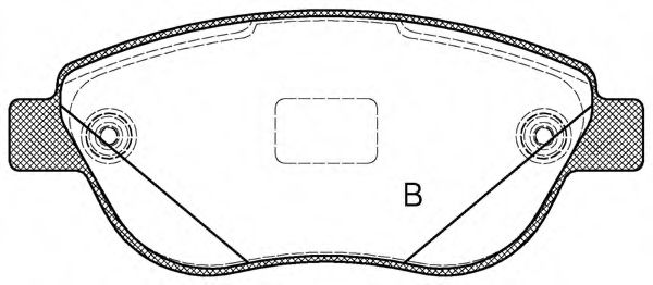 set placute frana,frana disc 2