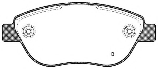 set placute frana,frana disc 2
