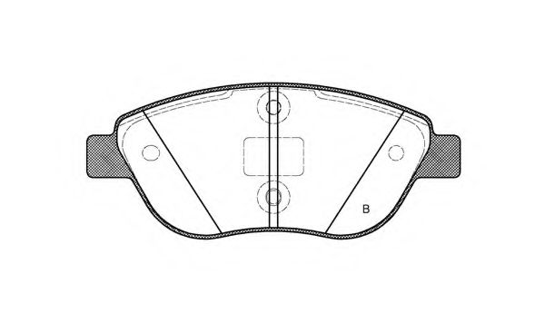 set placute frana,frana disc 2