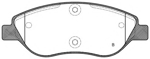 set placute frana,frana disc 2