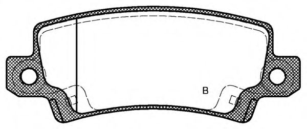set placute frana,frana disc 2