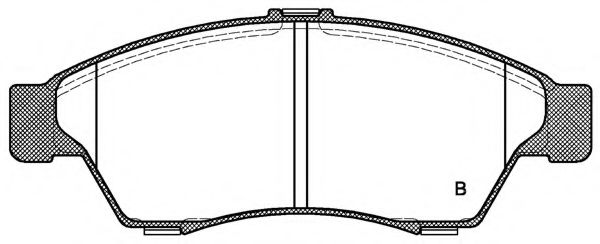 set placute frana,frana disc 2