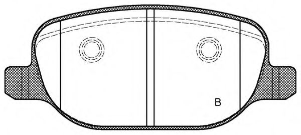 set placute frana,frana disc 2