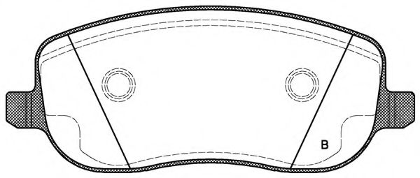 set placute frana,frana disc 2