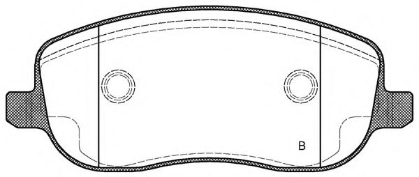 set placute frana,frana disc 2