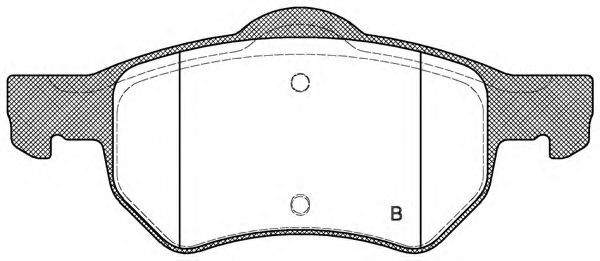 set placute frana,frana disc 2
