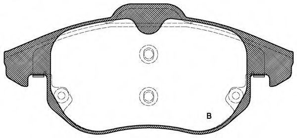 set placute frana,frana disc 2