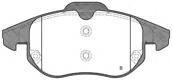 set placute frana,frana disc 2