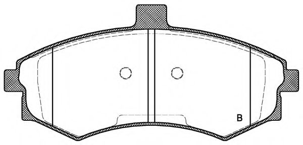 set placute frana,frana disc 2