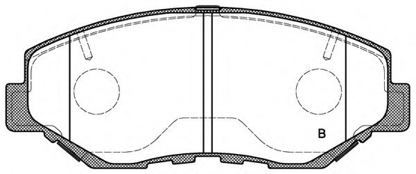 set placute frana,frana disc 2