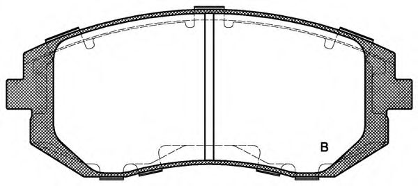 set placute frana,frana disc 2