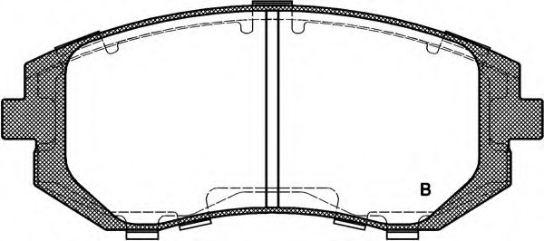 set placute frana,frana disc 2