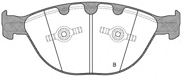 set placute frana,frana disc 2