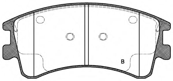 set placute frana,frana disc 2
