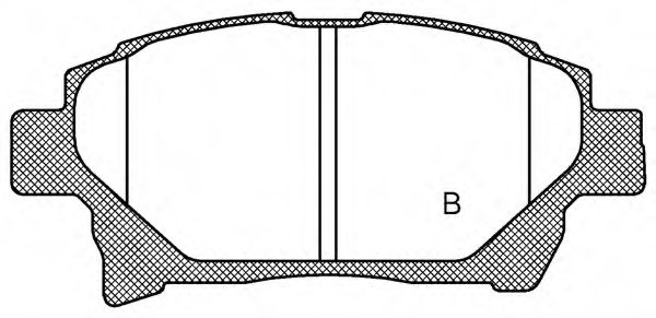 set placute frana,frana disc 2