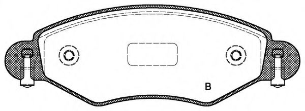 set placute frana,frana disc 2