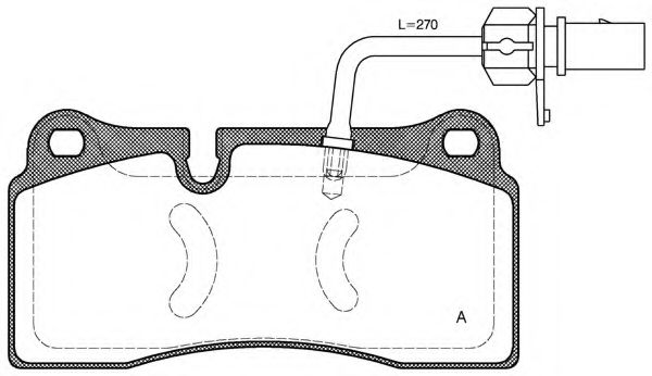 BPA0983.11 set placute frana,frana disc OPEN PARTS 