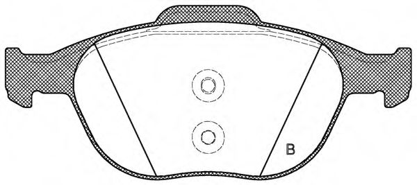 set placute frana,frana disc 2