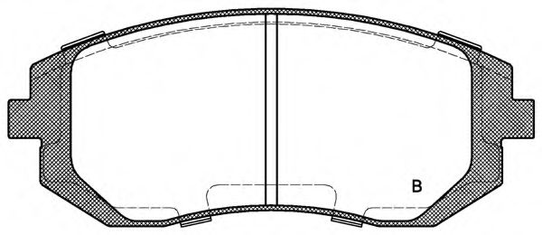 set placute frana,frana disc 2