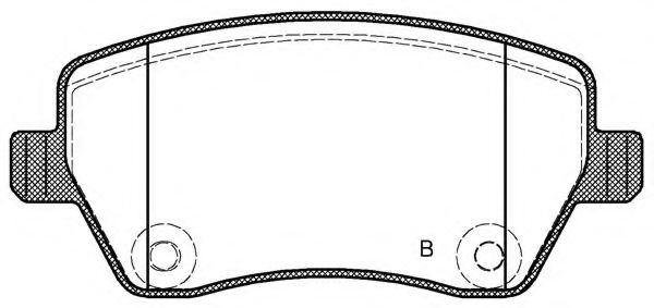 set placute frana,frana disc 2