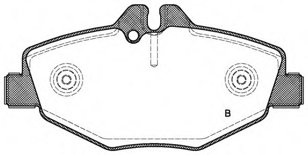 set placute frana,frana disc 2