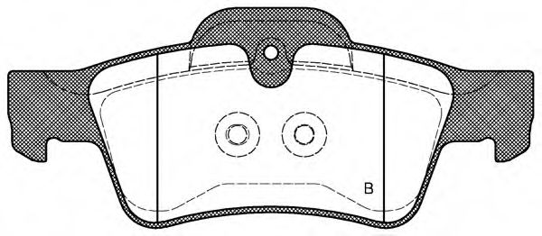set placute frana,frana disc 2