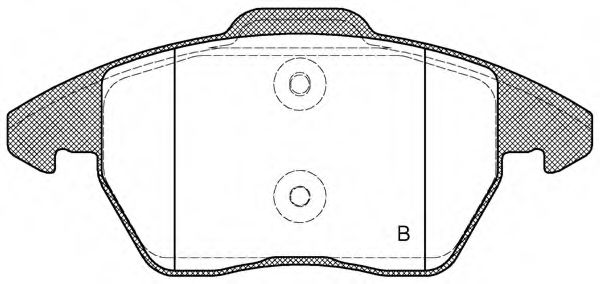 set placute frana,frana disc 2