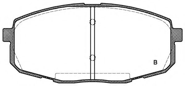set placute frana,frana disc 2