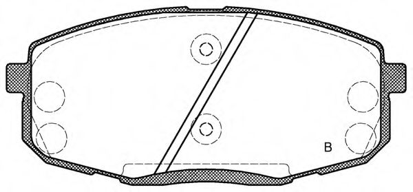 set placute frana,frana disc 2