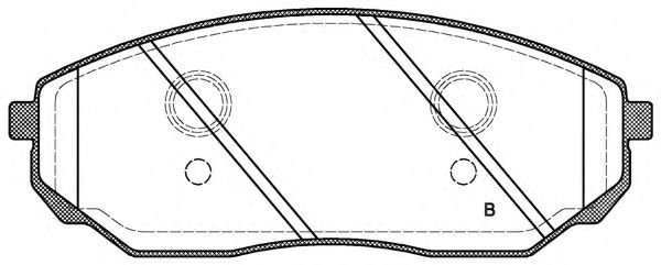 set placute frana,frana disc 2