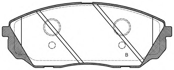 set placute frana,frana disc 2
